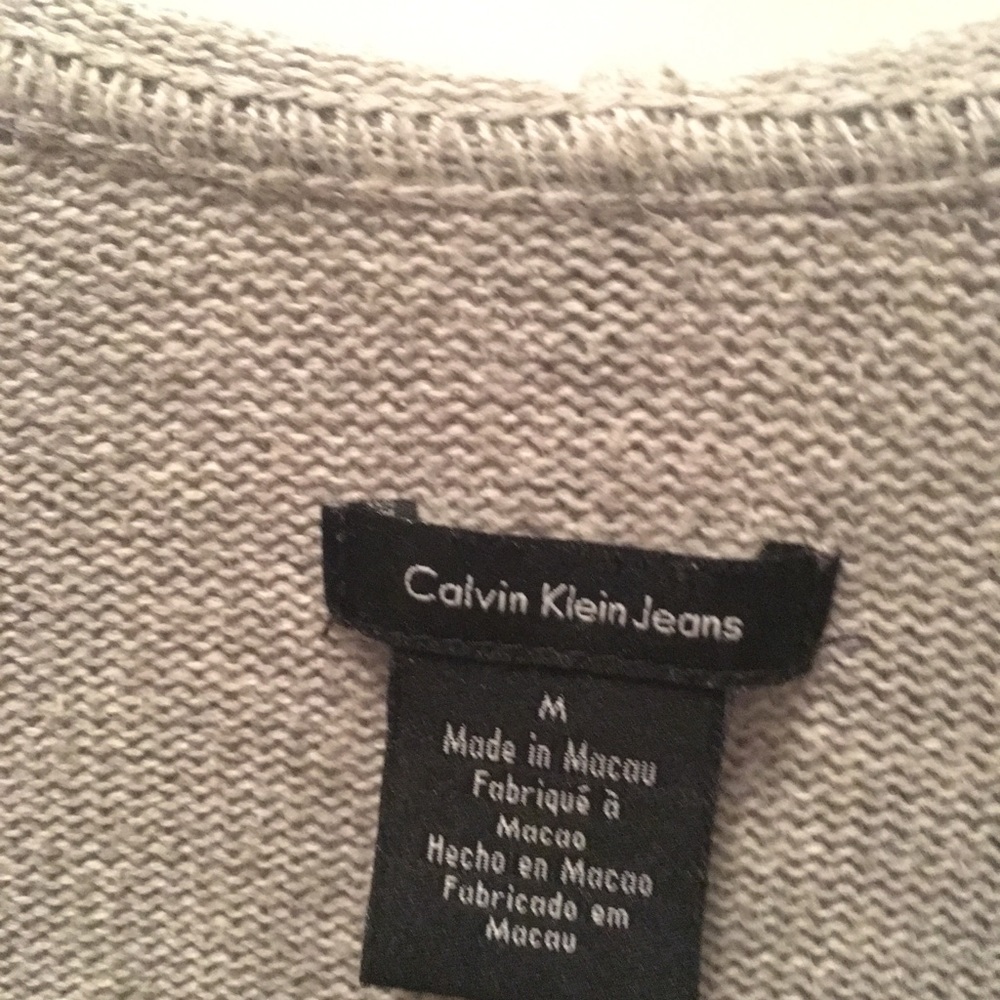 Calvin Klein slouchy / comfy deep v neck sweater
